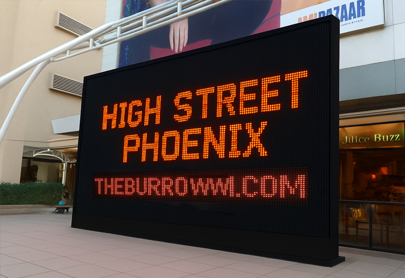 Amber programmable outdoor message board